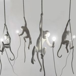 Creative Monkey Lamp Modern Wall Lamp For Bedroom Bedside Living Room Aisle Corridor Stairs Modern Indoor Sconce Hanging Lamps