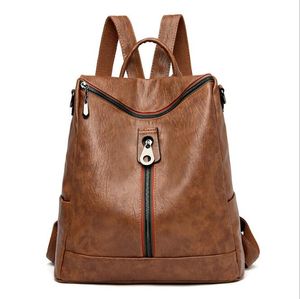 High Quality leather Backpack Men women Outdoor Sports Backpack Large Capacity Fashion Backpack Women Schoolbag