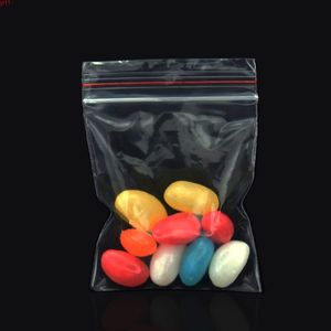 500 Pieces 5*7cm(2''x2.75'') Small Transparent Zip Lock Plastic Package Bag Resealable Clear Ziplock Food / Jewelry Show Bagshigh quatity