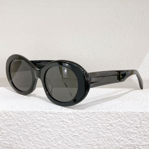 2022 Óculos de sol de verão para as mulheres 4s194 homens óculos de sol moda simples moldura oval preto protege olhos uv400 lente qualidade superior com caixa