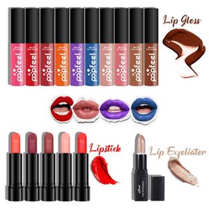 POPFEL 16PCS Matte Lique Piction с пакету для макияжа комплект бархатистой длительной длительной высокой пигментированной водонепроницаемой лоски