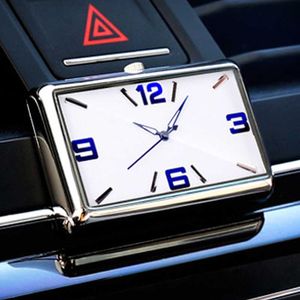 Orologio al quarzo per auto Orologio adesivo interno per automobile Accessori per visualizzazione del tempo sul cruscotto del veicolo di alta qualità