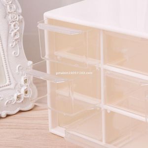 Wholesale plastic jewellery boxes for sale - Group buy Storage Drawers Drawer Plastic Cabinet Desktop Makeup Bin Box Jewellery Organizer Dropship