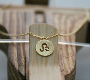 10PCS Zodiacal Sign 12 Star Constellation Necklace Round Coin Aries Taurus Gemini Cancer Leo Virgo Libra Scorpio Sagittarius Capricorn Aquarius Pisces without Box