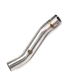Motorcycle Exhaust System Slip On Middle Link Pipe Mid Connect Tube Stainless Steel For Benelli300 All Years
