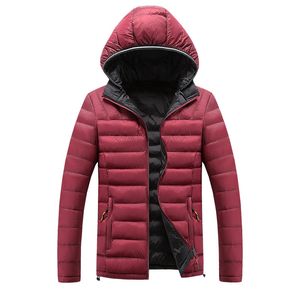 Erkekler çift taraflı aşağı palto toptan moda trendi sıcak kalınlaşmak parker kapüşonlu kirpi ceket tasarımcısı kış erkek rahat ekmek puf ceketler