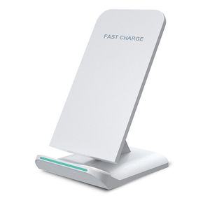 QI mobile phone wireless charger Smart dual-coil desktop fast charging vertical stand