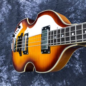 Lefty Hofner Bass 기타 바이올린 바디 왼손잡이 BB2 basse 최고 품질 HCT bajo 독일어로 설계