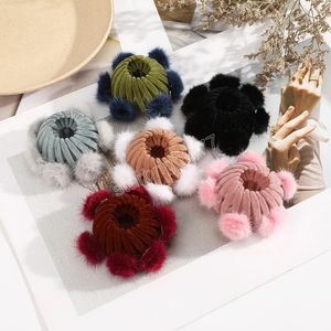 Artiglio per capelli con nido di uccello Accessori per capelli in velluto espandibile Forcine per capelli con fibbia alla moda Regalo per copricapo da donna per coda di cavallo