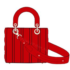 Roter Armbandbeutel großhandel-Designer Abendbeutel Handtasche Schulterbaus Geldbörsen Tasche Crossbody Bag Stripes Plaid Buchstaben Lady Griff Faden runden Taschen Luxus Frauen Rucksackhandtaschen Handtaschen