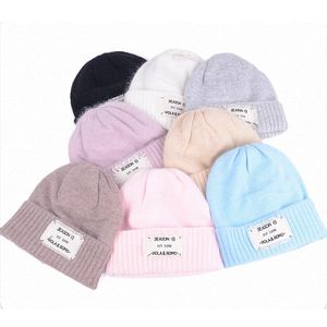 Kış Püskül Yama Örme Beanies Kadınlar Için Tavşan Kürk Kaşmir Yün Skullies Beanies Kadın Moda Sıcak Şapkalar