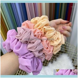 Zubehör Werkzeuge ProdukteMuslim Fashion Bunch Haargummi Malaysische Frauen Chiffon Gummiband Schönes Hijab Volumizing Scrunchie Stirnband Ae