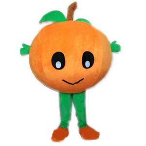 Costume da mascotte arancione di Halloween Personaggio dei cartoni animati di peluche di alta qualità Personaggio a tema anime Formato adulto Carnevale di Natale Festa di compleanno Vestito operato