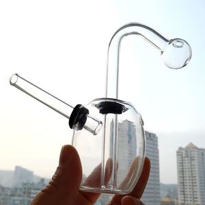 Viagem Bongs Tamanho de mão Dab Rigs Mini Petróleo Rig Glass Water Bong Tubulação de Bongo 4.7 