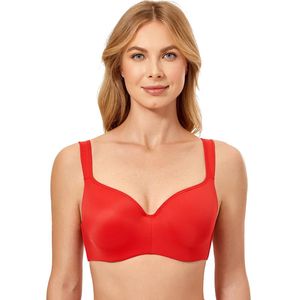 Bras Women s Contour Seamless Full Coverage Underwire Support Padded Balconette Bra T shirt Plus Size