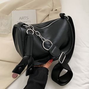 Minority Design Bags Womens New Bestselling Soft Leather Shoulder Bag Fashion Zipper Crossbody Large Capacity Chain Saddle Bag girl 2022 Handbags Wholesale wallet