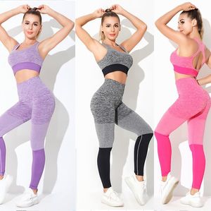 Womens tracksuits sports suits pants Designer Yoga clothes Sportwear Fitness bra vest Leggings outfit yogaworld Elastic tracksuit women fashion fit active wear