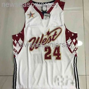 Camisa de basquete branca bordada New 07 All Stars #24 Personalize qualquer nome de número XS-5XL 6XL camisa de basquete