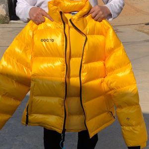 Havlu Ceketleri toptan satış-21FW Kış Sıcak Fermuar Bombacı MA1 Aşağı Ceket Erkekler Açık Rüzgarlık Rahat Dış Giyim Kadın Yüksek Kalite Standı Yaka Puf Kalın Ceket