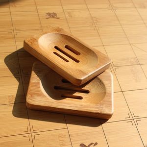 1pc Eco-friendly Natural Bamboo Wood Soap storage Tray Bathroom Shower Dish tand Holder Bathroom Products