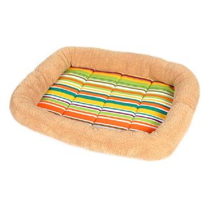 Kennel Winter Dog Bed Pet Sofa Kolorowe Płótno Płótno Ciepłe grube Wygodne wygodne i zmywalne Cute Cat Mała rasa