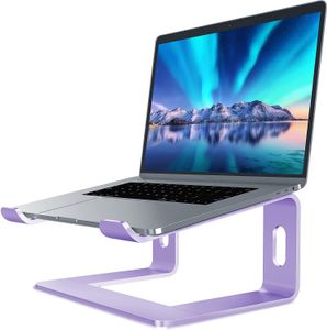 Laptop standı, alüminyum bilgisayar yükseltici, ergonomik dizüstü bilgisayarlar masa için asansör, metal tutucu 10 ila 15,6 inç dizüstü bilgisayar ile uyumlu