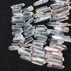 100g Natural Clear Quartz Cristal Pedras Soltas Grânulos Moda Cristais Transparentes Varinha Raw Quartzs Cura Ponto Ponto Rock Mineral Amimen Ener