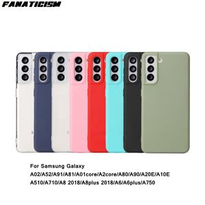 A A66 Kapakları toptan satış-Renkli TPU Mat Kılıfları Samsung Galaxy A5 A7 A8 A8Plus A6 A6Plus Anti Parmak İzi Silikon Telefon Kapak
