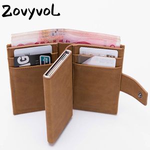 Herren-Minimalist-Metall-Mode-Single-Box-Blocking-Halter für Karten-Geldbörsen