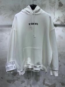 2021FW Vetements Black Rhinestone Hoodie Mężczyźni Kobiety Odblaskowe Wiertła Flash Bling Bluzy VTM Bluzy