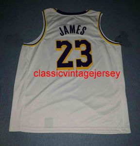 Men Women Youth Lebron James WHITE SWINGMAN Jersey Embroidery Custom Any Name Number XS-5XL 6XL