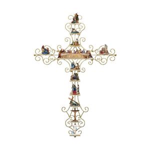 Adesivi Murali Collezione La Vita Di Cristo Adesivo Croce Finestra In Pvc Camera Di Gesù Ornamento Per La Casa Regalo Di Natale Decorazione Poster