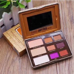 1pcs peanut butter and jelly Makeup Modern eye shadow Palette 9colors limited eyeshadow with brush pink