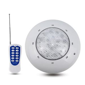 12W RGB undervattenspoollampa IP68 Vattentät spalampa Simbassänger Lampor med fjärrkontroll gratis frakt