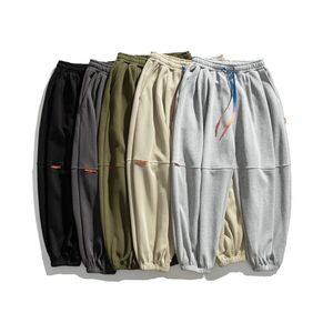 5 colores pantalones para hombre calle hip hop colorido cordón deportes pantalones deportivos masculino retro tendencia suelta parejas ocasionales leggings