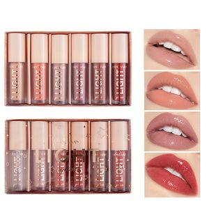 6 sztuk / set Velvet Matte Ciecz Szminka Wodoodporna Długotrwała Lip Gloss Women Fashion Lip Makeup