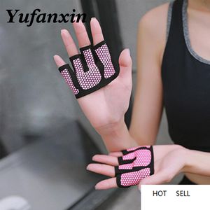 Fitness gloves Palm Protect Power weightlifting Hand Protector yoga training thin breathable non-slip half