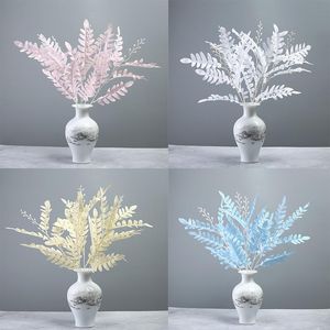 Dekoracyjne kwiaty Wieńce Sztuczne Kwiat Green Rośliny Sophorae Liść Wedding El Garden Arrangement Home Christmas Decoration Accessorie