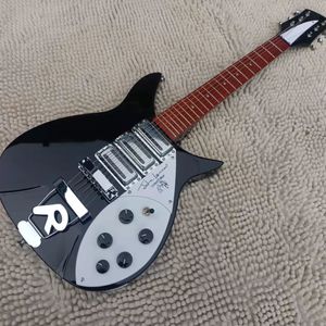 Kısa Ölçekli Rickenback Elektro Gitar 3 Pickup Guitarra Siyah Bitirmek Sınırlı Sayıda Özel Gitar