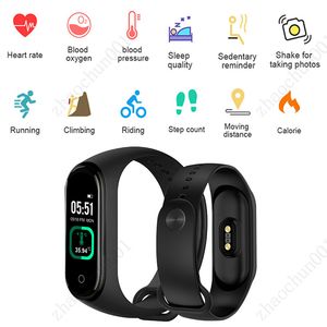 M4 Pro Body Temperature Bracelet Smartband Health Watch Heart Rate Monitor Fitness Tracker Activity Blood Pressure Free Drop Ship
