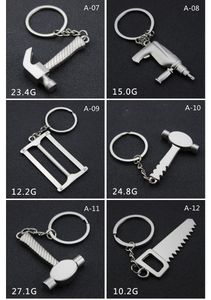 Mini Simulation Tool Beychain Metal Creative Creative Cloe Revirviriver Hammer Keychain Автомобиль Маленькая подарок Модель Игрушечный кулон