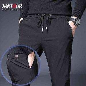 Klasyczna marka ubrania męskie spodnie szybkie suche dorywczo jogging odkryty szczupły ładunek chudy nogi oryginalne kombinezony czarne spodnie dla mężczyzn 210715