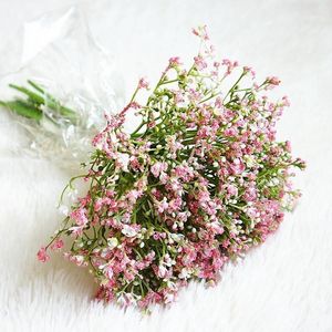 16 pcs / set flor artificial gypsophila floral diy buquês casamento bouquet de noiva suprimentos decor1