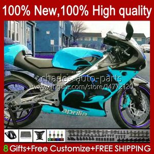 + Крышка бака для Aprilia RSV RS Black Cyan 250 RS250 RSV250 RS-250 RR RSV250RR 98-03 Body 23NO.131 RS250R 98 99 00 2001 2002 2003 RSV-250 1998 1999 2000 01 02 03