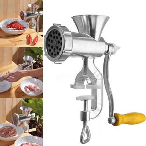 Ручной Mincer Мясо Макаронные Макаронные Макаронные изделия Ручной Управляемый Говяжий Сосиска Кухонный Алюминиевый Сплав 210706