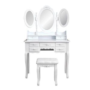 Кабинка оптовых-Мебель для спальни Nordic Luxury Doding Storage Cabine Складные зеркала с ящиками To Handle Makeup Table