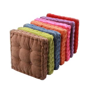 Pillow Tatami Seat Thicken Elastic Chair Cushion Solid Color Square Floor For Home Office