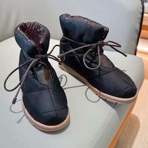 Top Quality Luxo Botas Curtas Designer Casual Outono e Inverno Sapatos de Algodão Solic Soled Sapato de Neve 35-41 com caixa