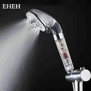 EHEH 3 Function Spa Shower Head Water Saving Handheld ABS High Pressure Filter Healthy Showerhead Luxurious Spray Nozzle H1209