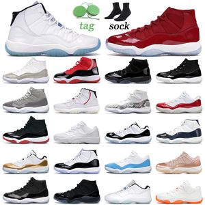 High Quality Jumpman 11 11s XI OG Basketball Shoes Legend Blue Win Like 96 Mens Women Bred Gamma Cool Grey Concord Snake Green Citrus Trainers Sneakers Size 36-47
